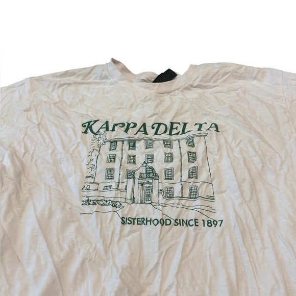 Kappa Delta White and Green T-Shirt - Picture 4 of 8